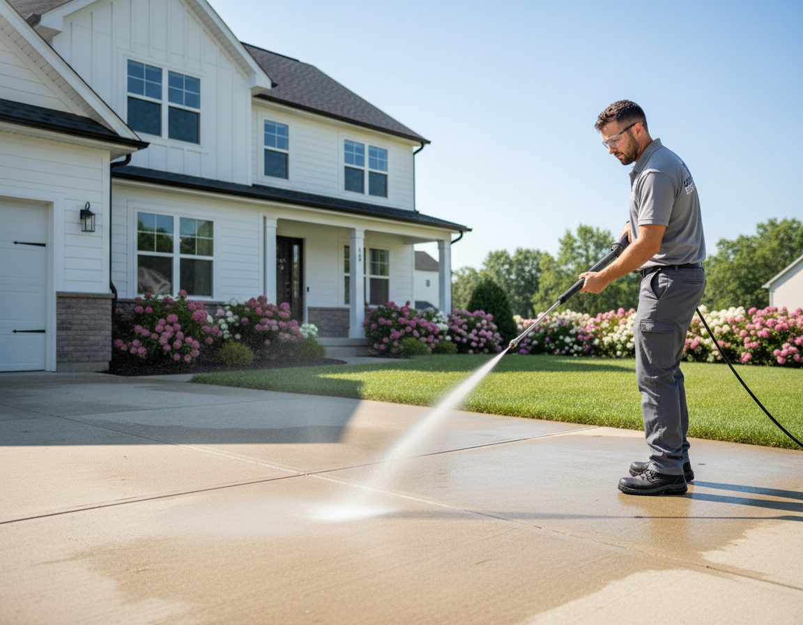 Pressure Washing In Lewis Center Oh for Roof Cleaning